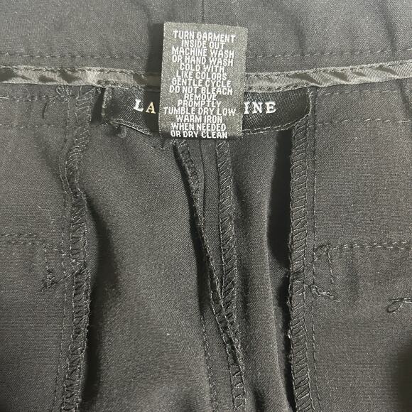 Larry Levine Women Pants 10 Black Classic Business Casual Stretch Minimalistic - Picture 8 of 10